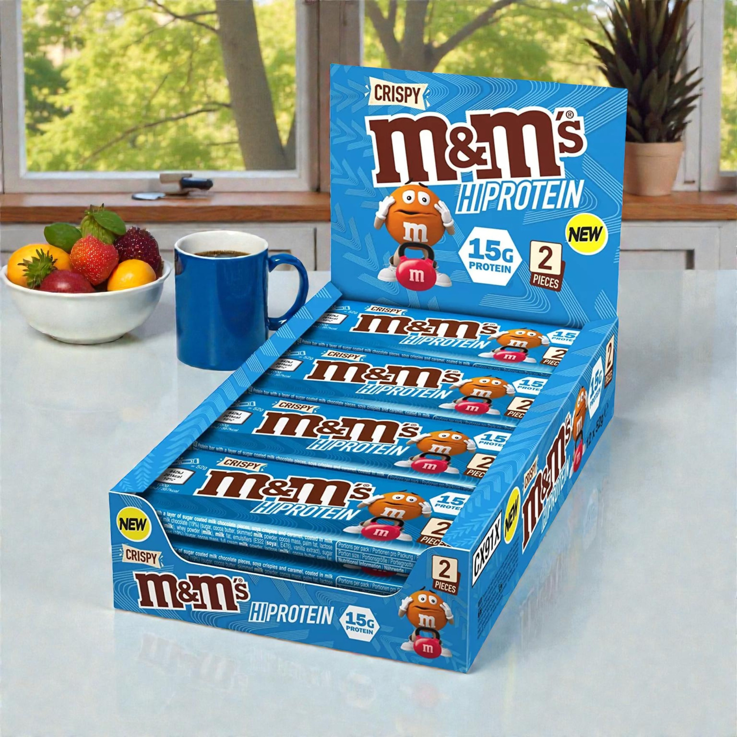 Mars - M&M`s Crispy HiProtein Bar - 12x 52g - WYPRZEDAŻ - 08-10
